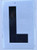 Apartment Number SignLetter L  - Porte D'argent line
