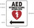AED AUTOMATED External DEFIBRILLATOR SIGN