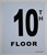 10th Floor Sign
