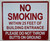 NO Smoking Within 25 FEET of Building Entrance Please DO NOT Throw Butts ON Ground Sign-