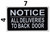 All Deliveries to Back Door BUILDING SIGN