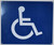 ADA Wheelchair Accessible Guide Sign-Tactile Signs