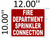 FIRE DEPARTMENT SPRINKLER CONNECTION   Fire Department Sign