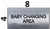 Baby Changing Area Sign-Tactile Signs Floor Number Tactile Touch Braille Sign-Tactile Signs