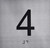 4TH Floor Elevator Jamb Plate Sign- with Braille and Raised Number-Elevator Floor Number Sign-