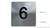 6TH Floor Elevator Jamb Plate Sign- with Braille and Raised Number-Elevator Floor Number Sign-