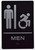 Men ACCESSIBLE Restroom Sign-Tactile Signs Men ACCESSIBLE Restroom Sign-Tactile Signs