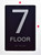 Floor Number Sign-Tactile Signs 7TH Floor Sign-Tactile Signs Floor Number Sign-Tactile Signs 7TH Floor Sign-Tactile Signs