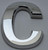 Apartment Number Sign/Mailbox Number Sign, Door Number Sign. Letter C