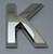 Apartment Number Sign/Mailbox Number Sign, Door Number Sign. Letter K