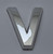 Apartment Number Sign/Mailbox Number Sign, Door Number Sign. Letter V