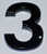 Apartment Number Sign/Mailbox Number Sign, Door Number Sign. Number 3