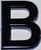 Apartment Number Sign/Mailbox Number Sign, Door Number Sign. Letter B