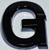 Apartment Number Sign/Mailbox Number Sign, Door Number Sign. Letter G