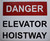 Danger Elevator Hoistway