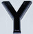 Apartment Number Sign/Mailbox Number Sign, Door Number Sign. Letter Y