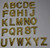 Apartment Number Sign/Mailbox Number Sign, Door Number Sign. Letter G Gold