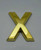 Apartment Number Sign/Mailbox Number Sign, Door Number Sign. Letter X Gold