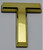Apartment Number Sign/Mailbox Number Sign, Door Number Sign. Letter T Gold