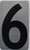 House Number Sign/Apartment Number Sign- SIX