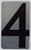 House Number Sign/Apartment Number Sign- Four