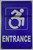 ACCESSIBLE Entrance HPD SIGN