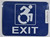 ADA EXIT ACCESSIBLE BUILDING SIGN