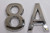 Apartment Number 8A Sign/Mailbox Number Sign, Door Number Sign. Letter C