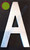 Aluminum Letter A HPD SIGN