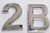 Apartment Number 2B Sign/Mailbox Number Sign, Door Number Sign. Letter C