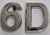 Apartment Number 6D Sign/Mailbox Number Sign, Door Number Sign.