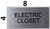 Electric Closet -Tactile Touch Braille Sign-Tactile Signs Electric Closet -Tactile Touch Braille Sign-Tactile Signs