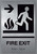 FIRE EXIT Right Arrow Sign-Tactile Signs FIRE EXIT Right Arrow Sign-Tactile Signs