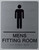 MenS Fitting Room Sign-Tactile Sign MenS Fitting Room Sign-Tactile Sign