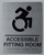 ACCESSIBLE Fitting Room Sign-Tactile Signs