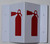 FIRE Extinguisher Symbol 3D Projection Sign/FIRE Extinguisher Symbol Hallway SAFETY SIGN