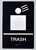 Trash Sign-Tactile Signs - Trash Sign-Tactile Signs -