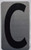 House Number Letter Sign/Apartment Number Letter Sign- Letter C