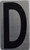 House Number Letter Sign/Apartment Number Letter Sign- Letter D