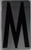 House Number Letter Sign/Apartment Number Letter Sign- Letter M