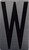 House Number Letter Sign/Apartment Number Letter Sign- Letter W