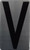 House Number Letter Sign/Apartment Number Letter Sign- Letter V
