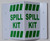 Spill KIT 3D Projection Sign/Spill KIT Hallway SAFETY SIGN