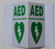 AED 3D Projection Sign/AED Hallway BUILDING SIGN