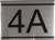 APARTMENT NUMBER SIGNAGE -4A -BRUSHED ALUMINUM