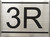 APARTMENT NUMBER HPD SIGN -3R -BRUSHED ALUMINUM