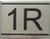 APARTMENT NUMBER SIGNAGE -1R -BRUSHED ALUMINUM