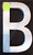 Aluminum Letter B Sign