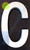 Aluminum Letter C DOB SIGN