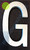 Aluminum Letter G HPD SIGN